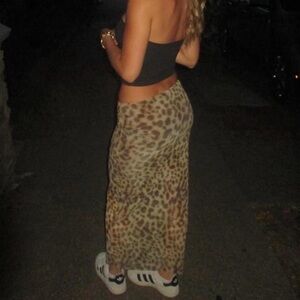 Zara Leopard Print skirt